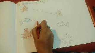 Backward slanting line ll activity  using organic glue