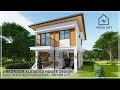 EP- 60 | MODERN ELEVATED SMALL HOUSE DESIGN - 2 BEDROOM (10x12M LOT) Elevated Modern Bahay Kubo