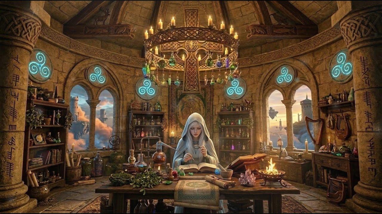 【Celtic Music】Sanctuary of Dorian Light | 2 Hours | D&D / TTRPG【ケルト音楽/作業用・勉強用・睡眠用BGM】