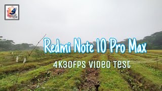 Xiaomi Redmi Note 10 Pro Max 4K 30fps Video Test  | 4k Video Redmi Note 10 Pro Max