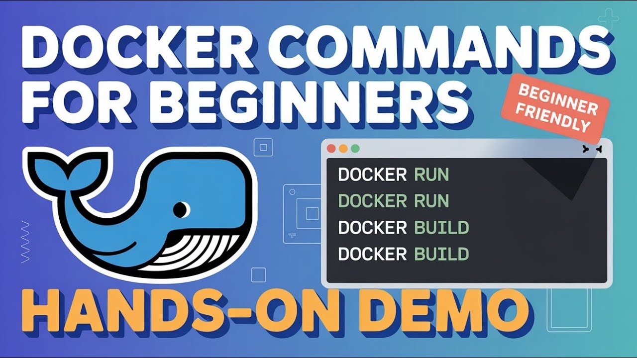 Docker Commands for Beginners in hindi 2026 | Hands-On Demo - YouTube