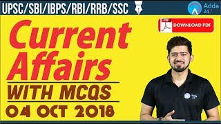 4th October 2018 | The Hindu | Daily Current Affairs | Current Affairs | Railways, Bank, SSC | 4th October 2018 | The Hindu | Daily Current Affairs | Current Affairs | Railways, Bank, SSC |