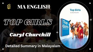 Top Girls drama  Caryl Churchill  Ma English  Calicut University