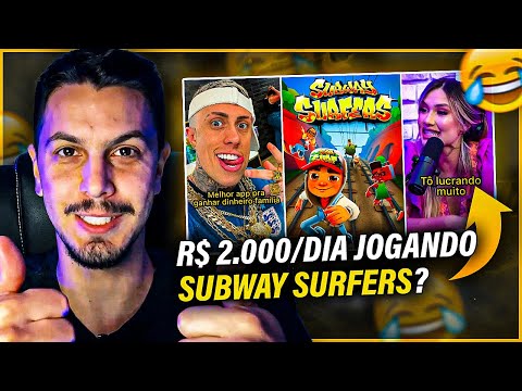 jogo do subway surfers ganhando dinheiro
