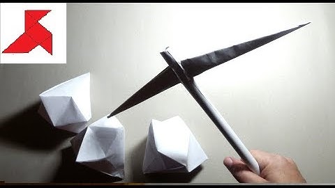 DIY ⛏️ How to make a PICKAXE of A4 paper