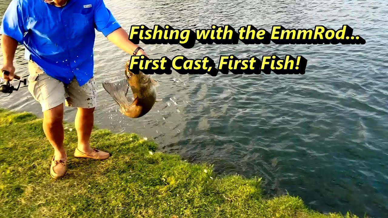 Fishing with the EmmRod First Cast, First Fish! #emmrod