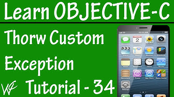 Free Objective C Programming Tutorial for Beginners 34 - Throw an Exception in Objective C