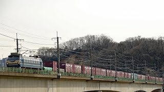 JR貨物 EF66 27号機 武蔵野線貨物列車4093ﾚ