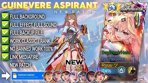 Script Skin Guinevere Aspirant - Daybreak Halo No Password | Full Effect Voice | Patch Terbaru