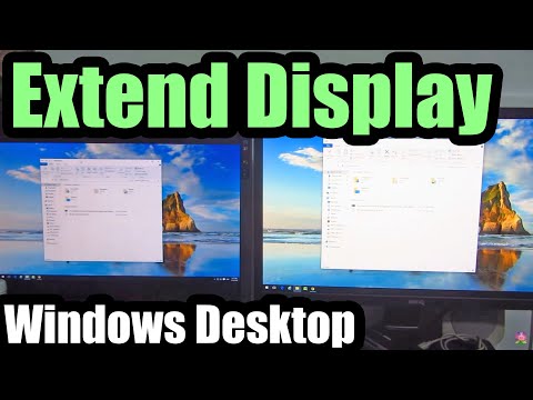 Videó: Hogyan bővíthetem ki az asztalomat Windows rendszerben egy második monitor használatával?