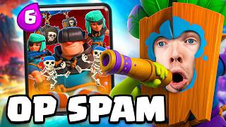 😱🤯NEW 100% SPAM DECK DESTROYS EVERYTHING! (Everyone hates it) | Clash Royale German