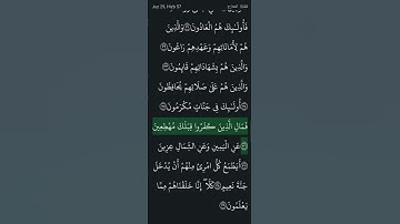 سورة المعارج ❤️‍🩹 اية ١٩ ل ٤٤ #المصحف #اكسبلور #قران_كريم