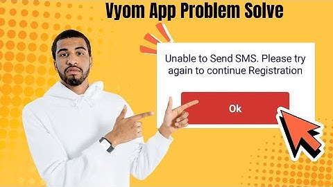 Vyom App Unable to Send SMS Problem | Registration Error 100% Solve in 1 Minute!