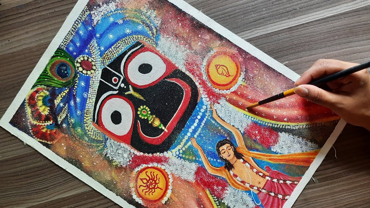 Free Vector | Hand draw ratha yatra sketch lord of jagannath celebration  design