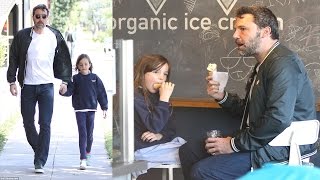 Ben Affleck and daughter Seraphina indulge in some after school ice cream