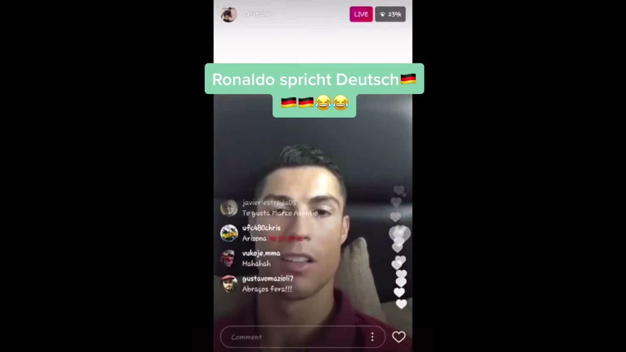 Ronaldo spricht Deutsch