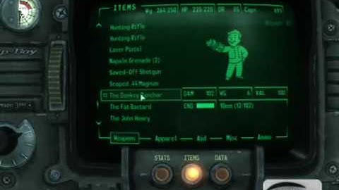 Eight Different Mod Weapons for Fallout 3 (music video)