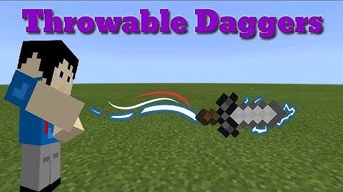 Throwable Daggers in Minecraft (Command block Creation)