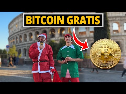We're giving away Bitcoin on the streets for Christmas.