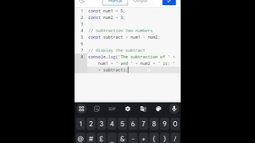 Subtraction of two numbers l JAVASCRIPT | PART 2