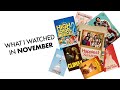 what i watched in november