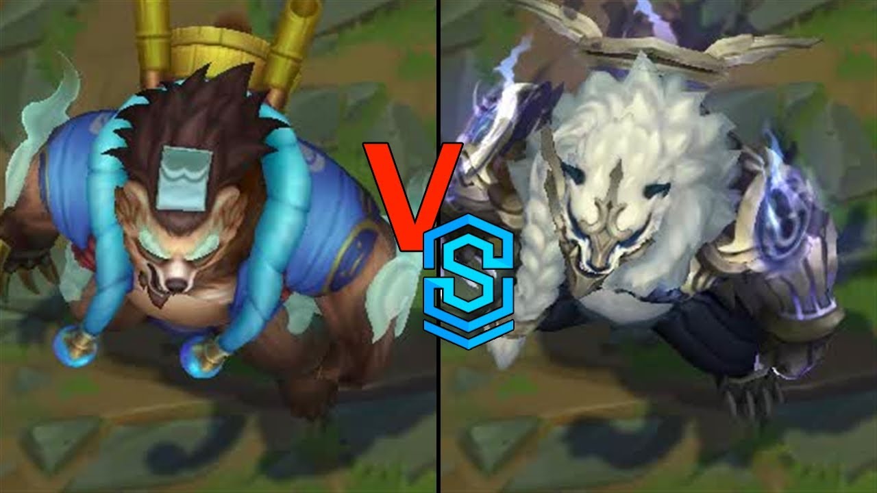 Spirit Blossom Springs Volibear VS Duality Dragon Volibear