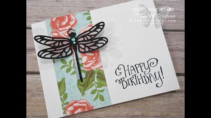 Stamp Your Art Out with Rachel: Detailed Dragonfly Closure Card