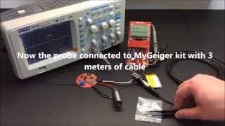 Geiger High Voltage Probe Module 380V-550V With Tube Signal Ttl Output