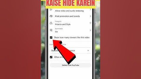 How to hide likes on YouTube video | Likes ko hide kaise karen | Like & Comment Hide #shorts