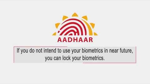 How to Lock/Unlock your Biometrics in Aadhaar?