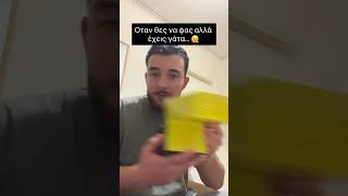 Οταν θες να φας αλλά έχεις γάτα… #κατοικιδια