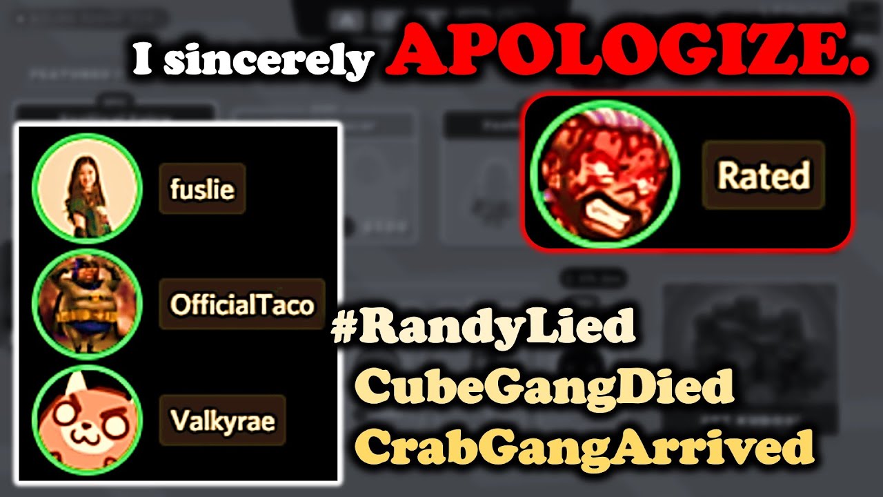 RatedEpicz Apologizes Sincerely to The Cube Gang for being late ft. Fuslie, Valkyrae, OfficialTaco