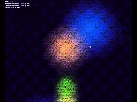 Slick2D Tests - 2D Bump Mapping and Lighting