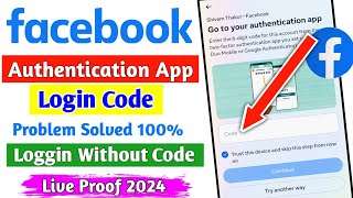 Go to your authentication app facebook problem | go to your authentication app