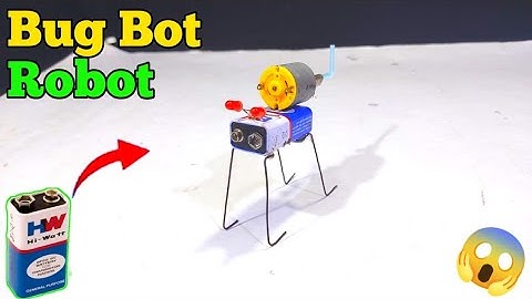 How To Make Robot Bug Bot Using 9 Volt Battery || kaise banaya Bug bot robot || Samar Experiment