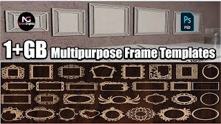 1.5 +Multipurpose Frame Templates Download In PSD EPS , Ai Files