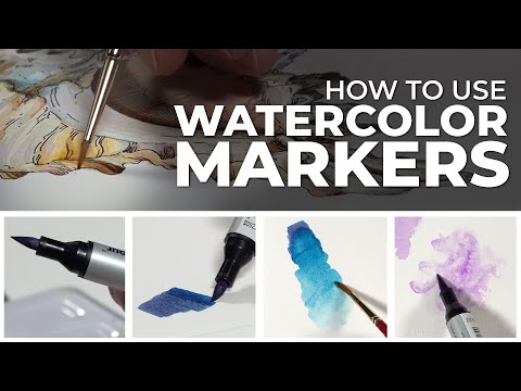 How to Use Watercolor Markers - Techniques and Applications 