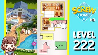Screw Home Level 222 Solution Walkthrough