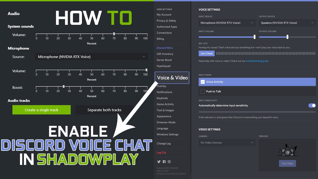 How To Get Shadowplay Record Discord Voice Chat How To Youtube