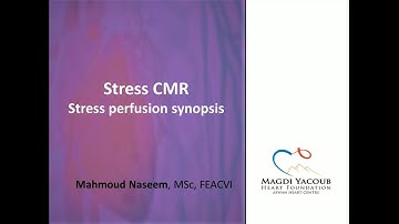 Stress CMR: Stress perfusion synopsis