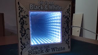How to create an infinity mirror