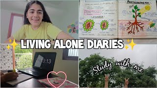 Study Vlog 📚| How I Make My Notes 📑✍️| Day In Life of 12th Grader 🤓| ✨Living Alone Diaries ✨ | Jiya🦋
