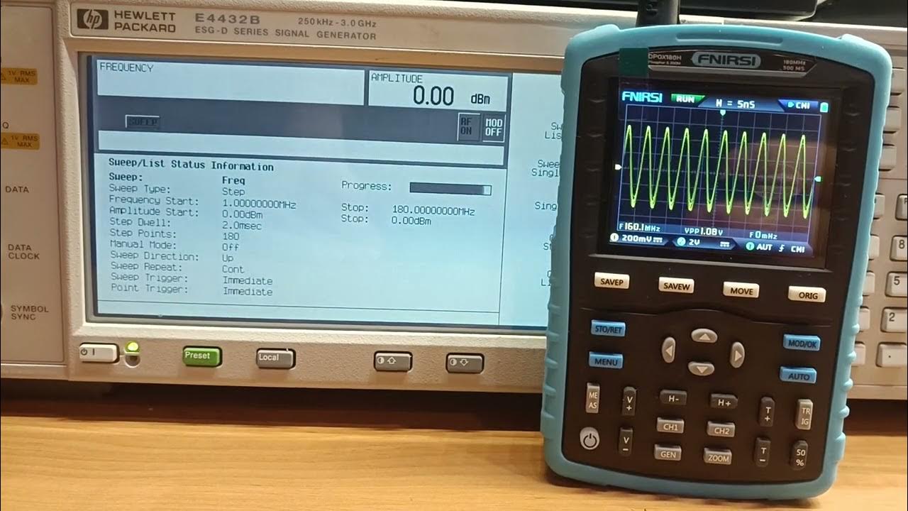 FNIRSI DPOX180H 1MHz180MHz Frequency sweep YouTube