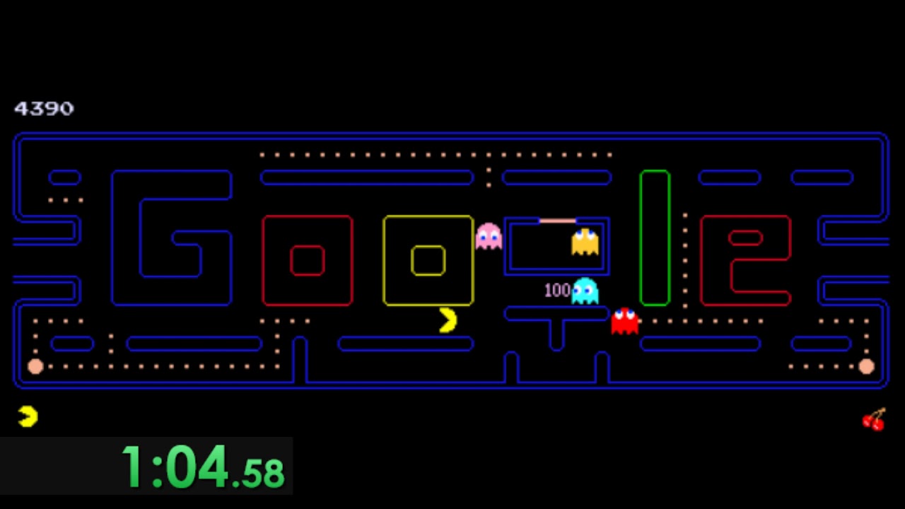 Google Doodles 30th Anniversary of PAC-MAN - 10,000 Points (1P