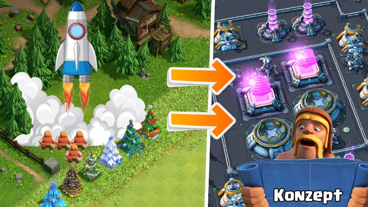 Clash Of Clans Altes Dorf Auf Neues Handy NEUES DORF IM WELTALL! * Clash of Clans - Konzept - CoC - YouTube