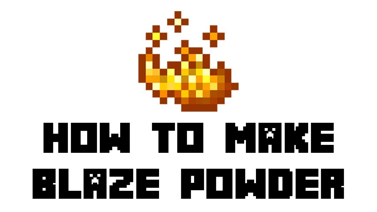 Minecraft Survival How To Make Blaze Powder Youtube