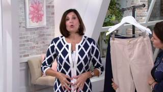 Liz Claiborne New York Jackie Cuffed Crop Pants on QVC