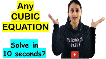 CUBIC EQUATION FACTORIZATION SHORTCUT/ SOLVING CUBIC EQUATIONS IN 10 SECONDS/ Math Tricks.