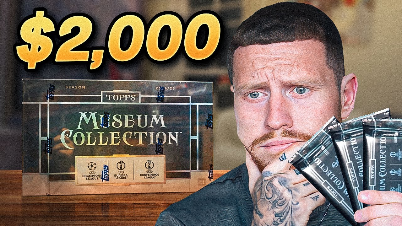This $2000 Box ONLY Has 3 Packs! Topps Museum Hat-Trick - YouTube