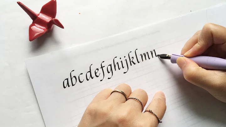 Italic Calligraphy Tutorial - Beginners' Alphabet ...